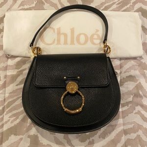 Chloé Large Tess Grained Lambskin Shoulder Bag